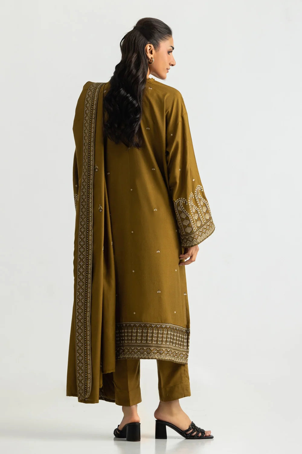 3PC Pashmina Embroidered Suit