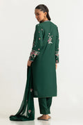 3PC Viscose Rawsilk Embroidered Suit