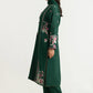 3PC Viscose Rawsilk Embroidered Suit