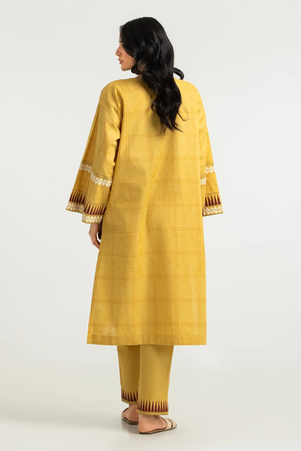 Jacquard Block Printed Shirt And Trouser