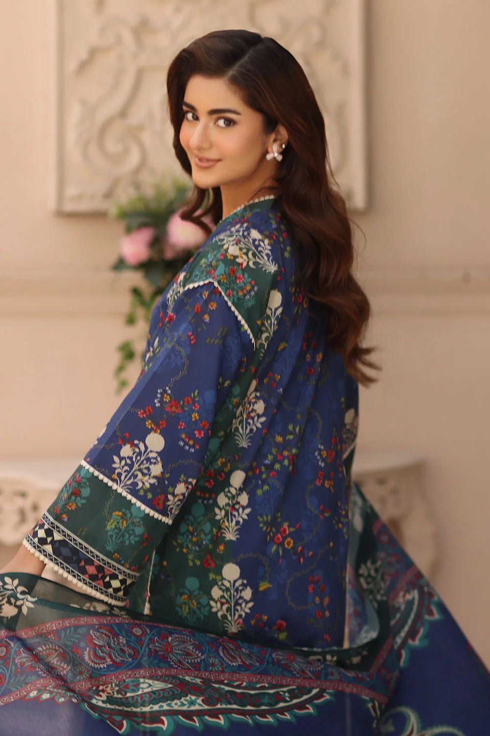 3 Piece Printed Lawn Suit with Printed Lawn DupattaD