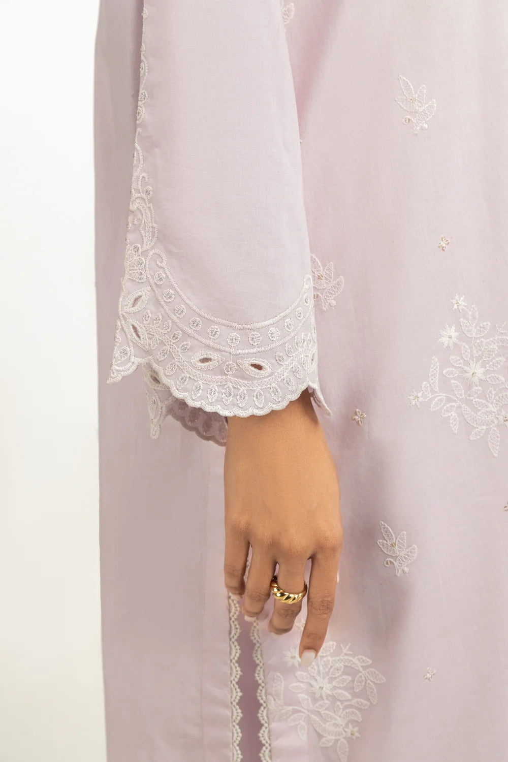 Cambric Embroidered Shirt And Trouser